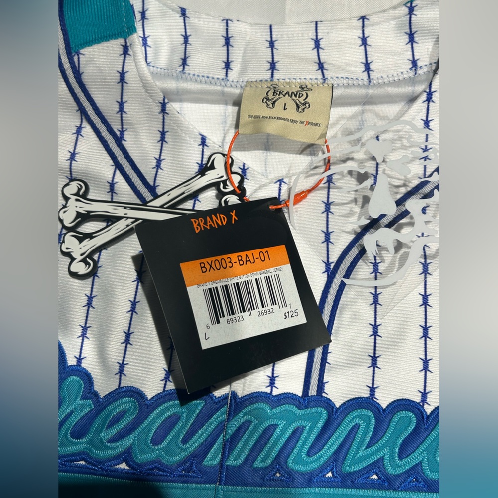 Brand X Dreamville Baseball Jersey Size L MSRP $125 NWT - Picture 3 of 8